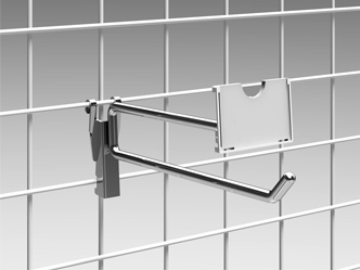 陳列什器〔オプション〕2段マルチメッシュフック＜メッシュ