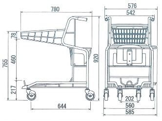 ホワイト ショッピングカート 金属製 楽天市場】ショッピングカート 大型 販売（業務用品・店舗用品