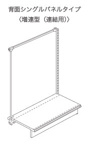 背面シングルパネルタイプ〈増連型（連結用）〉